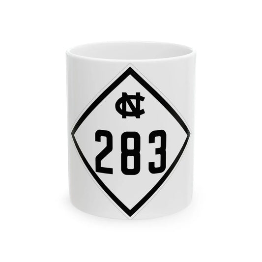 NC 283 1945 (North Carolina) (Road Sign) White Coffee Mug 11oz - Go Mug Yourself