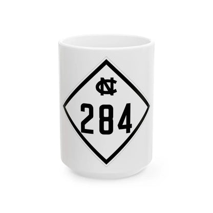 NC 284 1945 (North Carolina) (Road Sign) White Coffee Mug 15oz - Go Mug Yourself