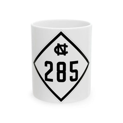 NC 285 1945 (North Carolina) (Road Sign) White Coffee Mug 11oz - Go Mug Yourself