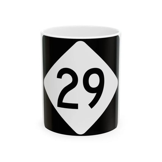 NC 29 (North Carolina) (Road Sign) White Coffee Mug 11oz - Go Mug Yourself