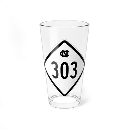 NC 303 1957 (North Carolina) (Road Sign) Pint Glass 16oz 16oz - Go Mug Yourself
