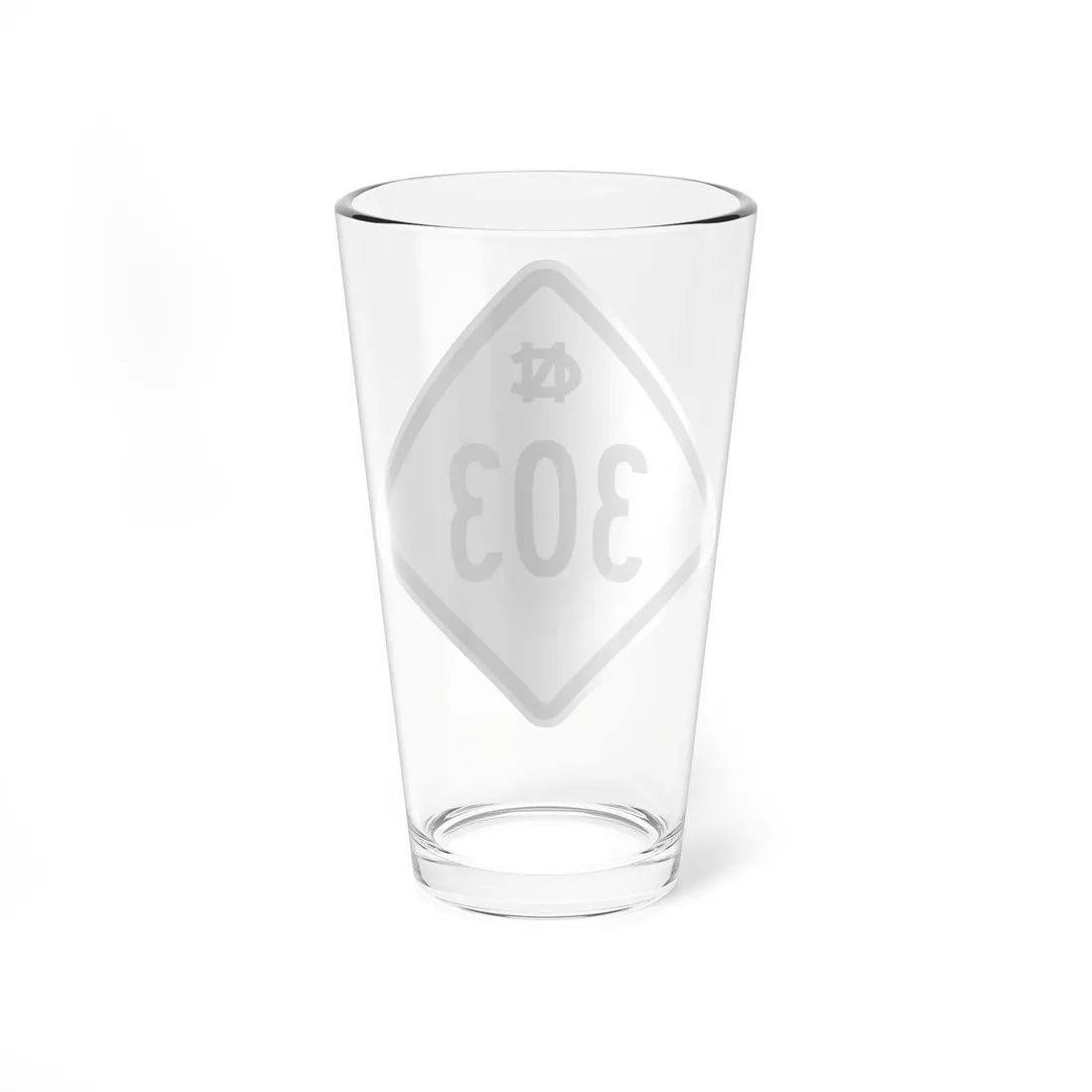 NC 303 1957 (North Carolina) (Road Sign) Pint Glass 16oz - Go Mug Yourself