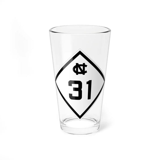 NC 31 1945 (North Carolina) (Road Sign) Pint Glass 16oz 16oz - Go Mug Yourself