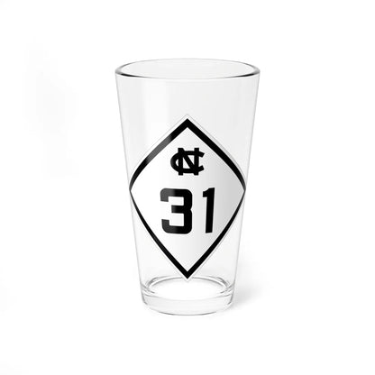 NC 31 1945 (North Carolina) (Road Sign) Pint Glass 16oz - Go Mug Yourself