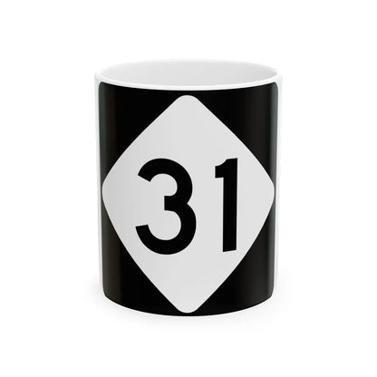 NC 31 (North Carolina) (Road Sign) White Coffee Mug 11oz - Go Mug Yourself