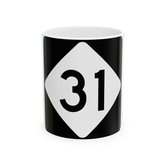 NC 31 (North Carolina) (Road Sign) White Coffee Mug 11oz - Go Mug Yourself