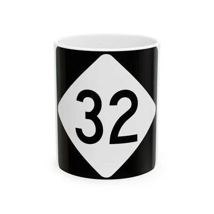NC 32 (North Carolina) (Road Sign) White Coffee Mug 11oz - Go Mug Yourself