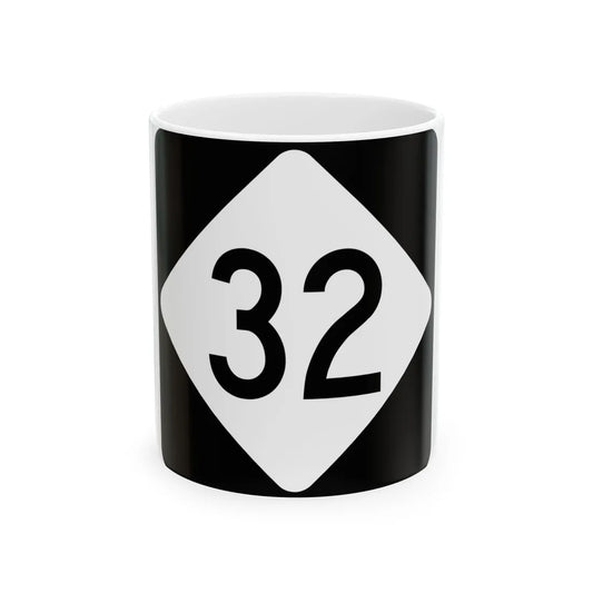 NC 32 (North Carolina) (Road Sign) White Coffee Mug 11oz - Go Mug Yourself