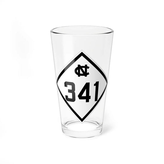NC 341 1945 (North Carolina) (Road Sign) Pint Glass 16oz 16oz - Go Mug Yourself
