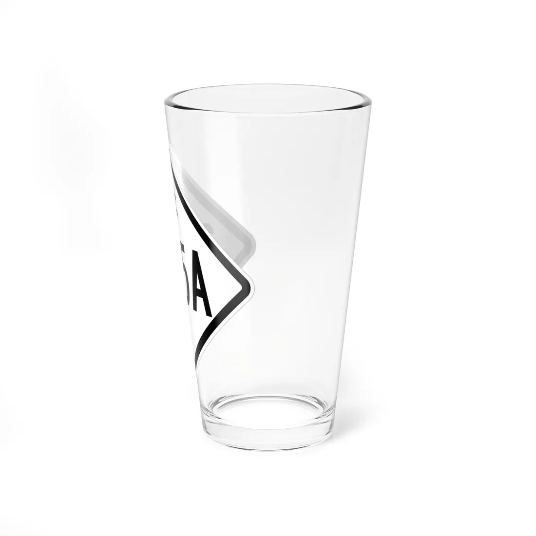 NC 345A 1957 (North Carolina) (Road Sign) Pint Glass 16oz - Go Mug Yourself