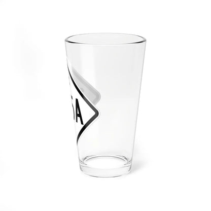 NC 345A 1957 (North Carolina) (Road Sign) Pint Glass 16oz - Go Mug Yourself