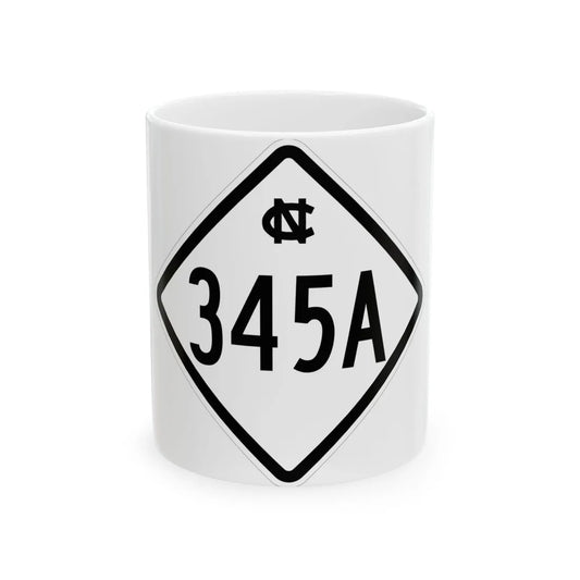 NC 345A 1957 (North Carolina) (Road Sign) White Coffee Mug 11oz - Go Mug Yourself