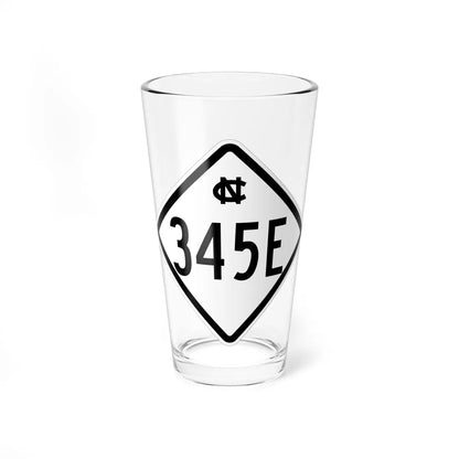 NC 345E 1957 (North Carolina) (Road Sign) Pint Glass 16oz 16oz - Go Mug Yourself