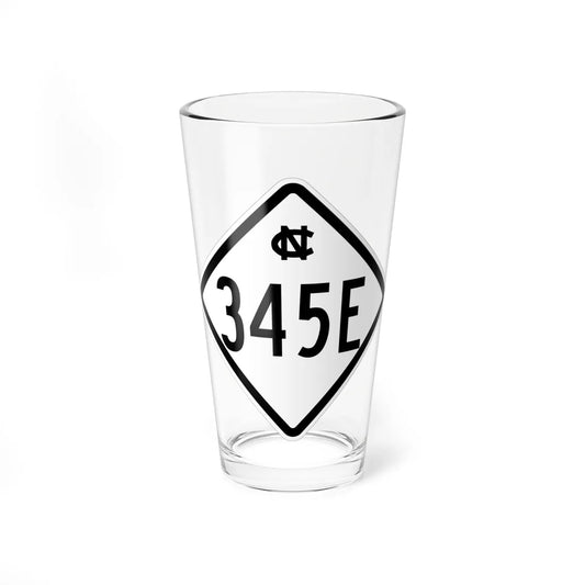 NC 345E 1957 (North Carolina) (Road Sign) Pint Glass 16oz 16oz - Go Mug Yourself