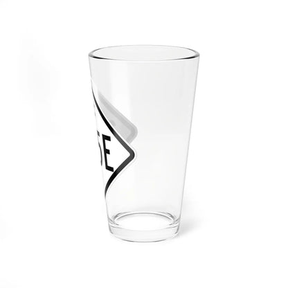 NC 345E 1957 (North Carolina) (Road Sign) Pint Glass 16oz - Go Mug Yourself