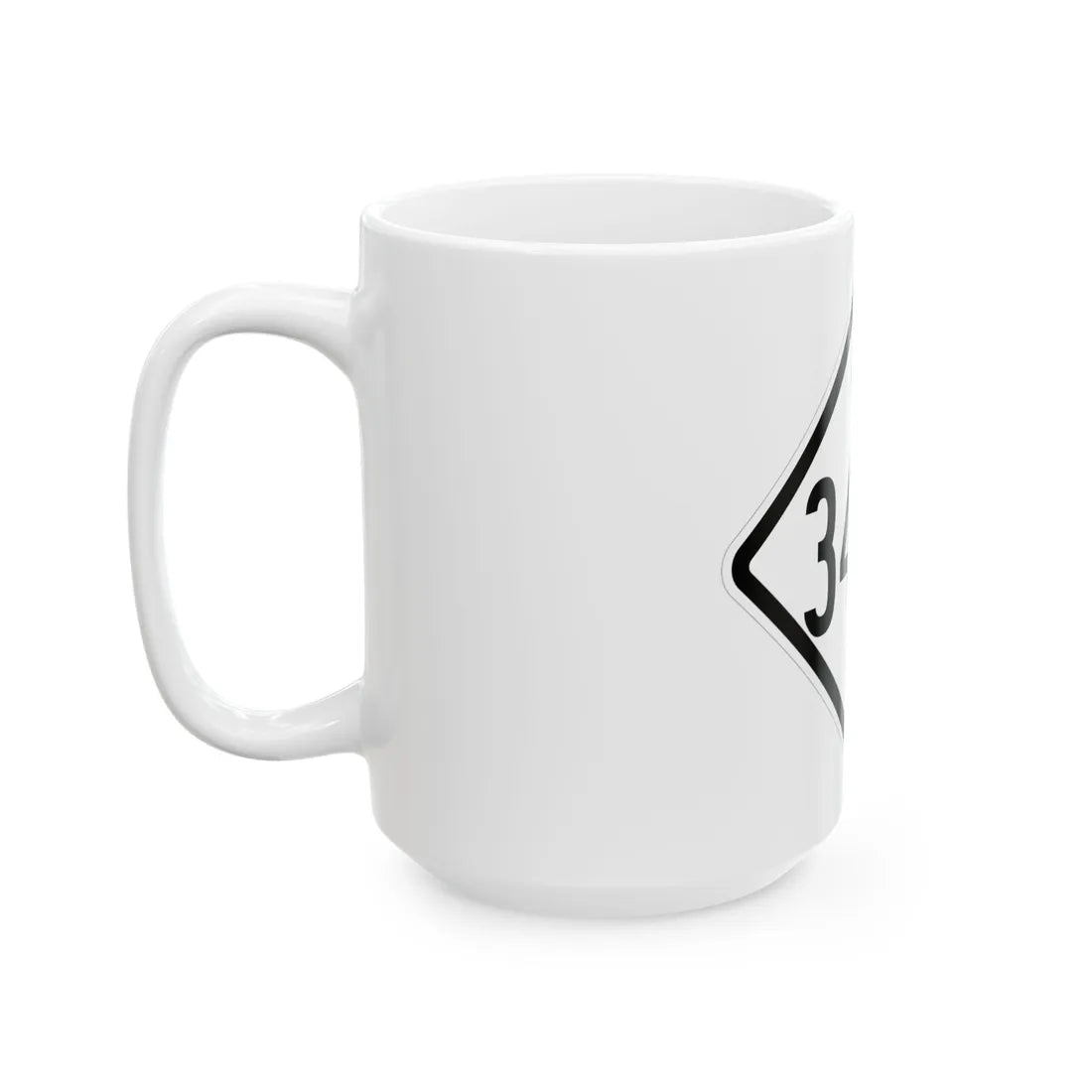 NC 345E 1957 (North Carolina) (Road Sign) White Coffee Mug - Go Mug Yourself