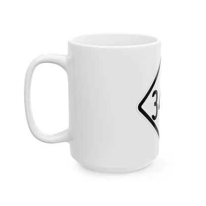 NC 345E 1957 (North Carolina) (Road Sign) White Coffee Mug - Go Mug Yourself