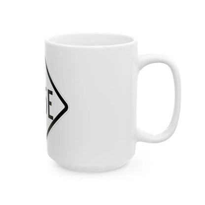 NC 345E 1957 (North Carolina) (Road Sign) White Coffee Mug - Go Mug Yourself
