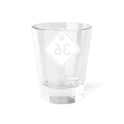 NC 36 1957 (North Carolina) (Road Sign) Shot Glass 1.5oz - Go Mug Yourself