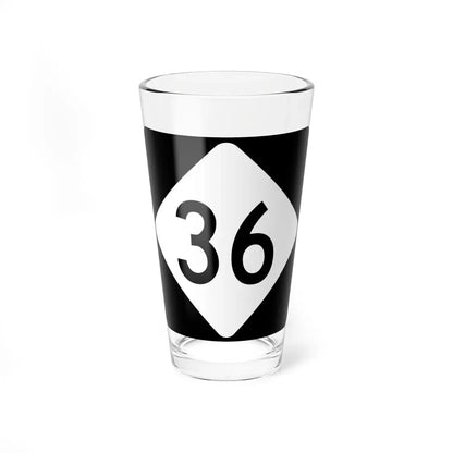 NC 36 (North Carolina) (Road Sign) Pint Glass 16oz 16oz - Go Mug Yourself