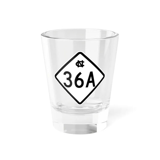 NC 36A 1957 (North Carolina) (Road Sign) Shot Glass 1.5oz 1.5oz - Go Mug Yourself