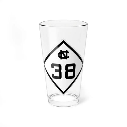 NC 38 1945 (North Carolina) (Road Sign) Pint Glass 16oz 16oz - Go Mug Yourself