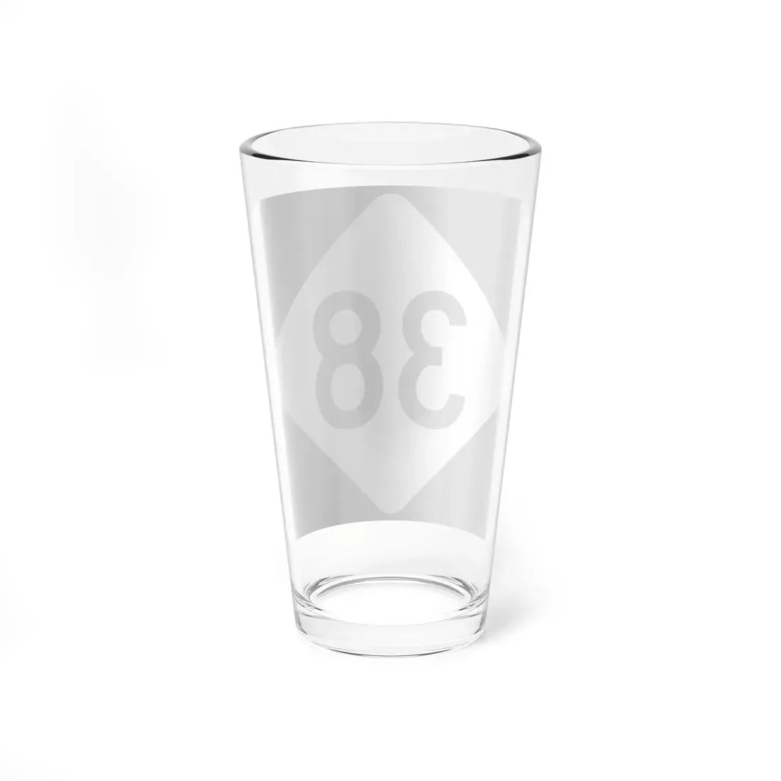 NC 38 (North Carolina) (Road Sign) Pint Glass 16oz - Go Mug Yourself