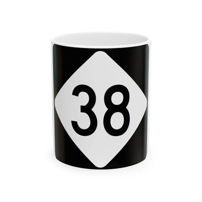 NC 38 (North Carolina) (Road Sign) White Coffee Mug 11oz - Go Mug Yourself