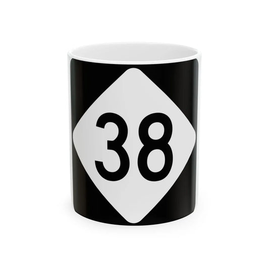 NC 38 (North Carolina) (Road Sign) White Coffee Mug 11oz - Go Mug Yourself