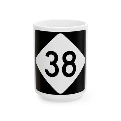 NC 38 (North Carolina) (Road Sign) White Coffee Mug 15oz - Go Mug Yourself