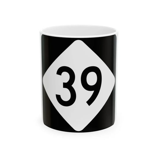 NC 39 (North Carolina) (Road Sign) White Coffee Mug 11oz - Go Mug Yourself