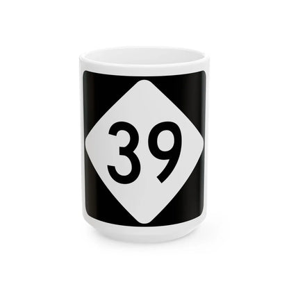 NC 39 (North Carolina) (Road Sign) White Coffee Mug 15oz - Go Mug Yourself