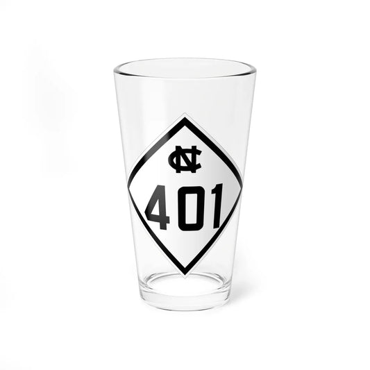 NC 401 1945 (North Carolina) (Road Sign) Pint Glass 16oz 16oz - Go Mug Yourself