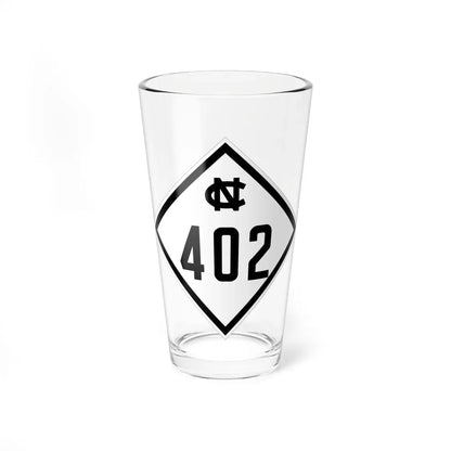 NC 402 1945 (North Carolina) (Road Sign) Pint Glass 16oz 16oz - Go Mug Yourself