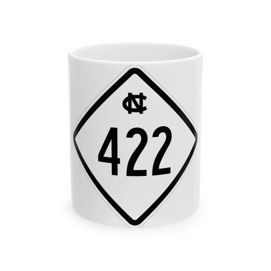 NC 422 1957 (North Carolina) (Road Sign) White Coffee Mug 11oz - Go Mug Yourself