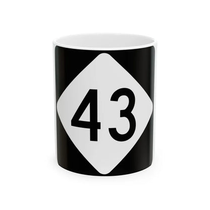 NC 43 (North Carolina) (Road Sign) White Coffee Mug 11oz - Go Mug Yourself