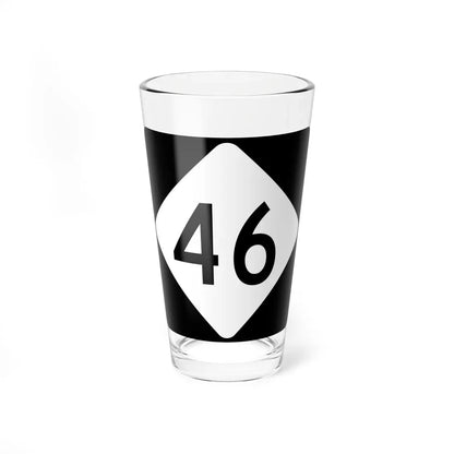 NC 46 (North Carolina) (Road Sign) Pint Glass 16oz 16oz - Go Mug Yourself