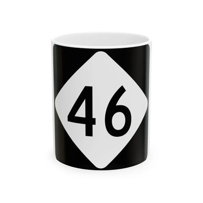 NC 46 (North Carolina) (Road Sign) White Coffee Mug 11oz - Go Mug Yourself
