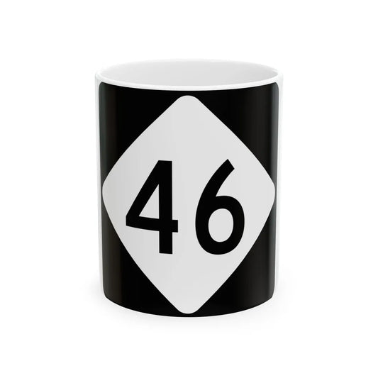 NC 46 (North Carolina) (Road Sign) White Coffee Mug 11oz - Go Mug Yourself