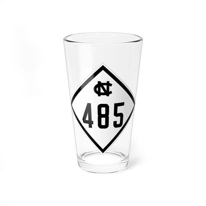 NC 485 1945 (North Carolina) (Road Sign) Pint Glass 16oz 16oz - Go Mug Yourself