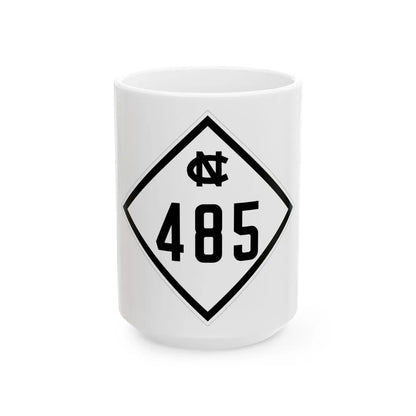 NC 485 1945 (North Carolina) (Road Sign) White Coffee Mug 15oz - Go Mug Yourself