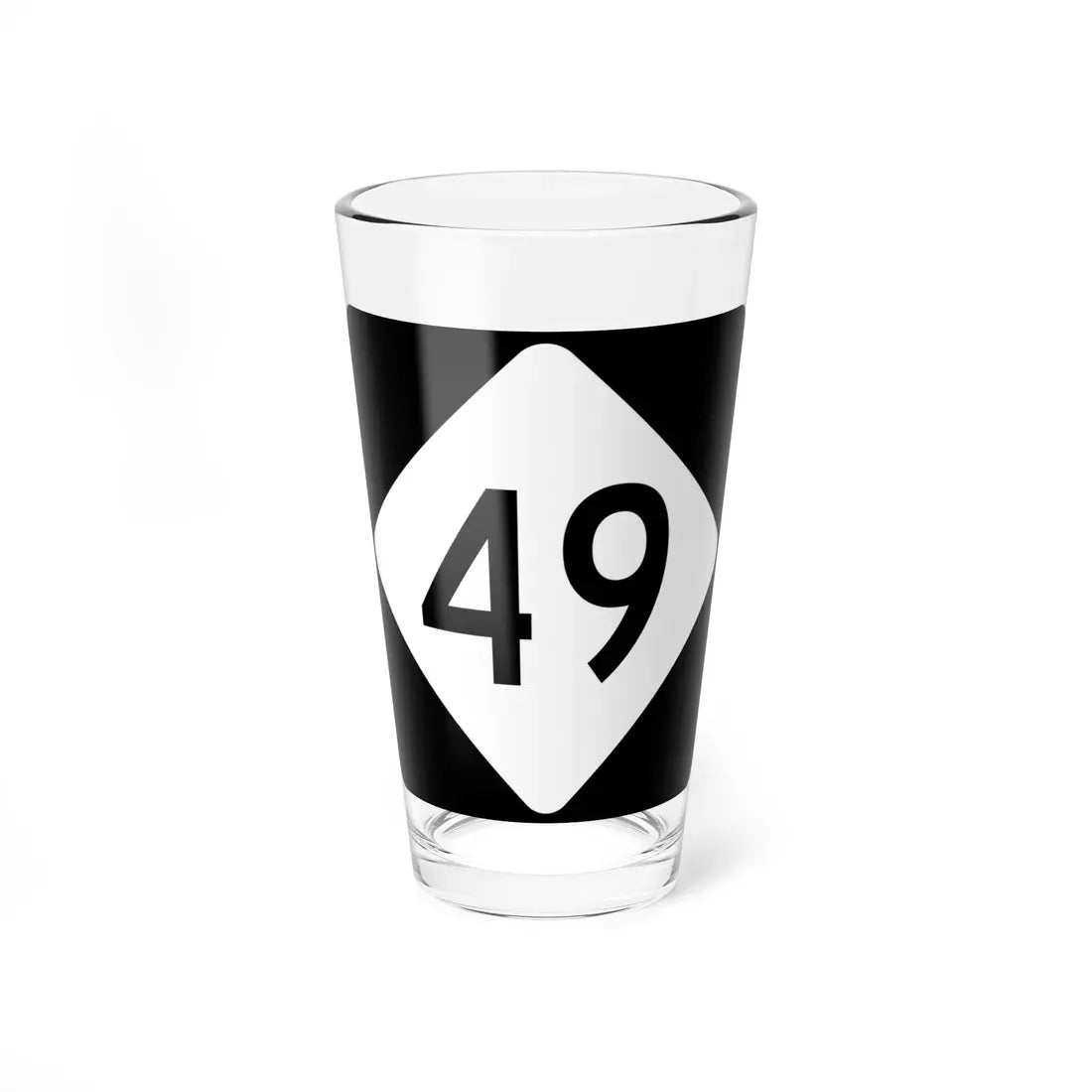 NC 49 (North Carolina) (Road Sign) Pint Glass 16oz 16oz - Go Mug Yourself