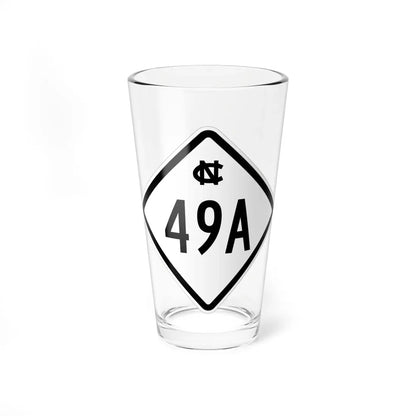 NC 49A 1957 (North Carolina) (Road Sign) Pint Glass 16oz 16oz - Go Mug Yourself