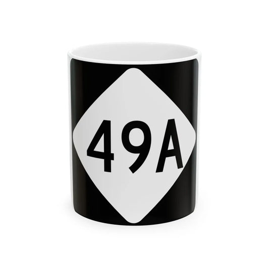 NC 49A (North Carolina) (Road Sign) White Coffee Mug 11oz - Go Mug Yourself