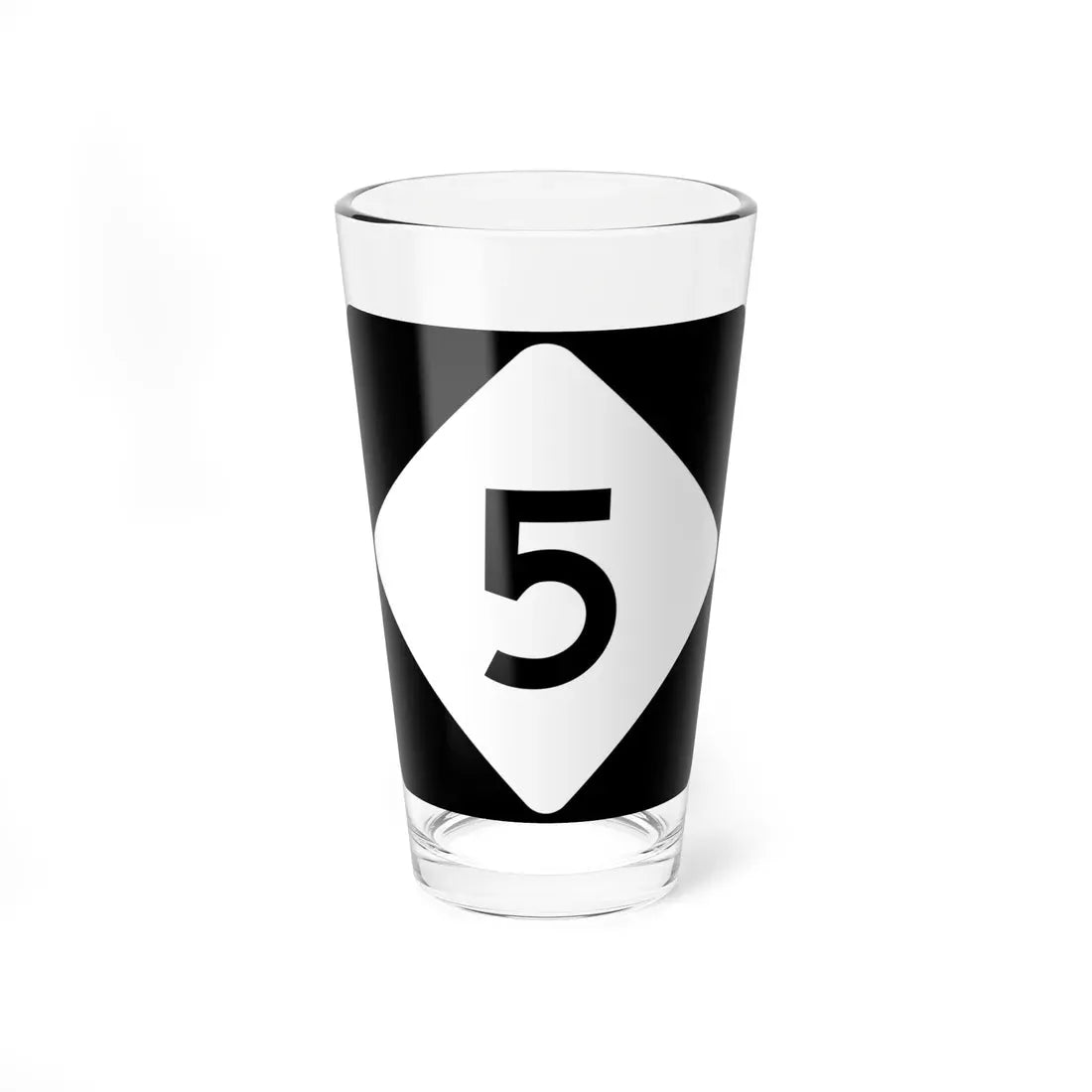 NC 5 (North Carolina) (Road Sign) Pint Glass 16oz 16oz - Go Mug Yourself