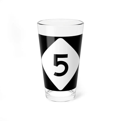 NC 5 (North Carolina) (Road Sign) Pint Glass 16oz 16oz - Go Mug Yourself