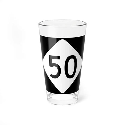 NC 50 (North Carolina) (Road Sign) Pint Glass 16oz 16oz - Go Mug Yourself