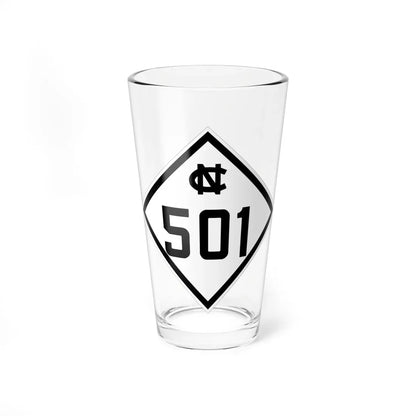 NC 501 1945 (North Carolina) (Road Sign) Pint Glass 16oz 16oz - Go Mug Yourself