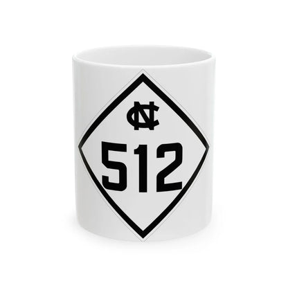 NC 512 1945 (North Carolina) (Road Sign) White Coffee Mug 11oz - Go Mug Yourself