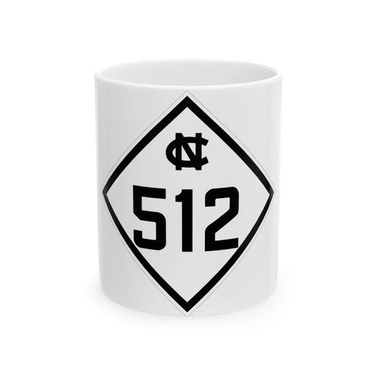 NC 512 1945 (North Carolina) (Road Sign) White Coffee Mug 11oz - Go Mug Yourself